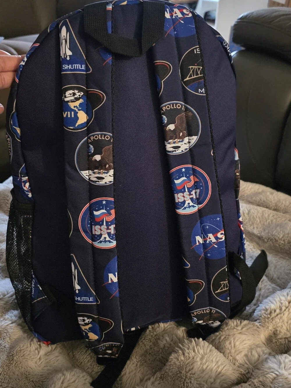 NASA Big Navy Blue Space Patch Backpack by Bioworld